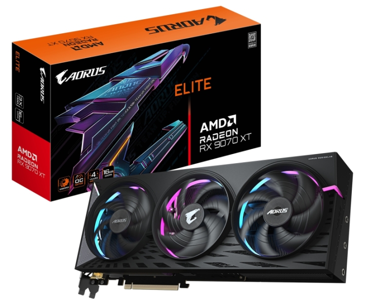 Gigabyte представила Radeon RX 9070 XT и RX 9070 в исполнениях Aorus Elite и Gaming